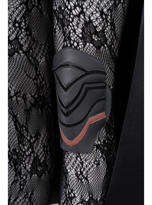 Game Fire Emblem Three Houses Female Leading Role Byleth Black Battle Suit Halloween Cosplay Accessories Knee Wrist And Elbow Guards