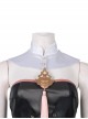 Game Fire Emblem Three Houses Female Leading Role Byleth Black Battle Suit Halloween Cosplay Accessories White Collar