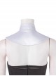 Game Fire Emblem Three Houses Female Leading Role Byleth Black Battle Suit Halloween Cosplay Accessories White Collar