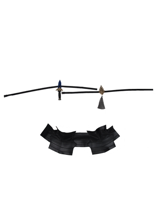 Game Fire Emblem Three Houses Male Leading Role Byleth Black Battle Suit Halloween Cosplay Accessories Girdle And Waistband