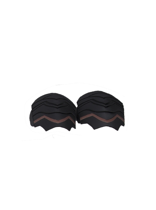 Game Fire Emblem Three Houses Male Leading Role Byleth Black Battle Suit Halloween Cosplay Accessories Knee Guards