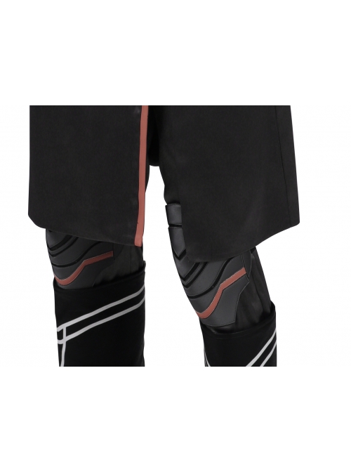 Game Fire Emblem Three Houses Male Leading Role Byleth Black Battle Suit Halloween Cosplay Accessories Knee Guards