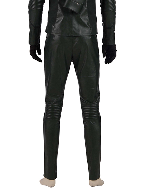 Arrow Season 8 Green Arrow Oliver Queen Battle Suit Halloween Cosplay Costume Green Trousers