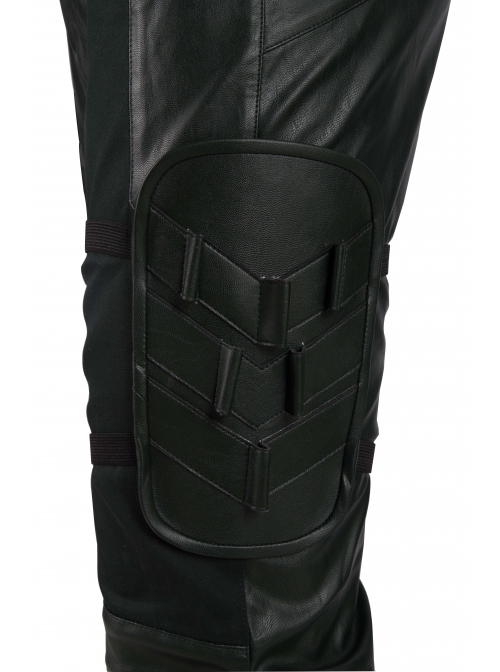 Arrow Season 8 Green Arrow Oliver Queen Battle Suit Halloween Cosplay Accessories Leg Guards And Quiver