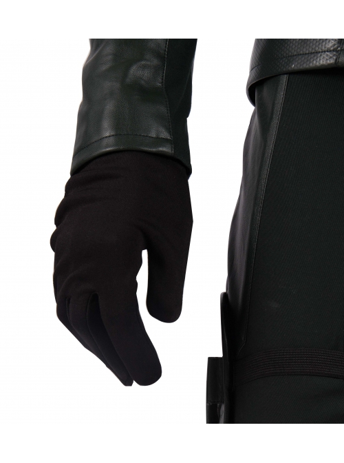 Arrow Season 8 Green Arrow Oliver Queen Battle Suit Halloween Cosplay Accessories Black Gloves