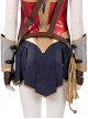 Wonder Woman 1984 Diana Prince Black Cloak Suit Halloween Cosplay Costume Blue Skirt