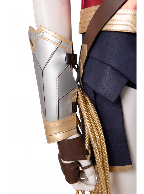 Wonder Woman 1984 Diana Prince Black Cloak Suit Halloween Cosplay Accessories Binding Bands And Wrist Guards