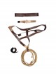 Wonder Woman 1984 Diana Prince Black Cloak Suit Halloween Cosplay Accessories Belt Components With Rope