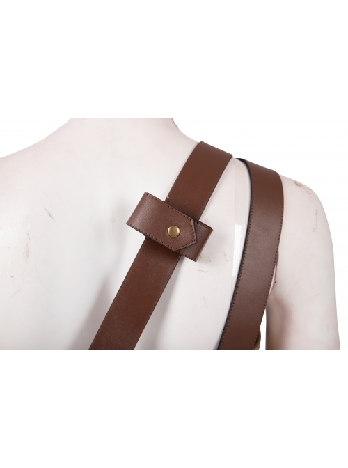 Wonder Woman 1984 Diana Prince Black Cloak Suit Halloween Cosplay Accessories Belt Components With Rope