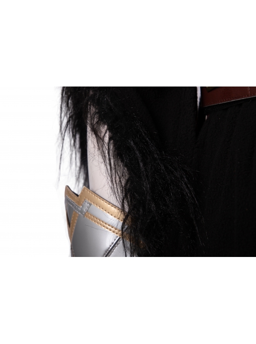 Wonder Woman 1984 Diana Prince Black Cloak Suit Halloween Cosplay Costume Black Cloak