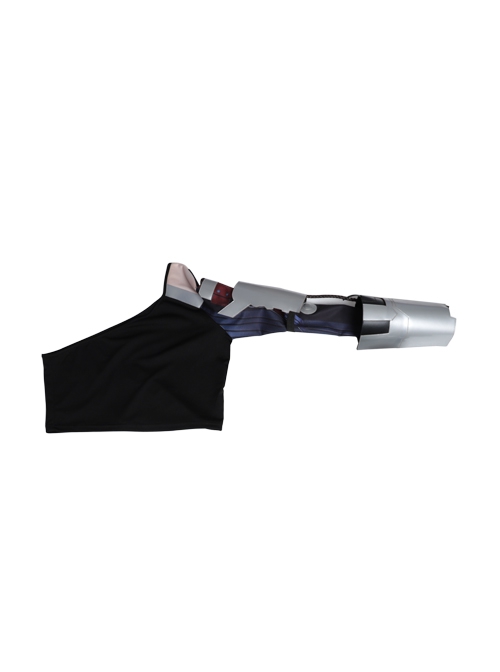 Game Cyberpunk 2077 Johnny Silverhand Keanu Reeves Halloween Cosplay Costume Printed Top With Wrist Guard