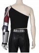 Game Cyberpunk 2077 Johnny Silverhand Keanu Reeves Halloween Cosplay Costume Printed Top With Wrist Guard