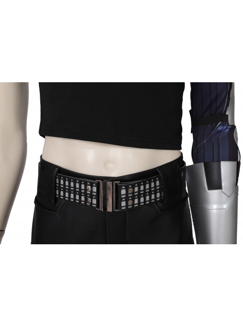 Game Cyberpunk 2077 Johnny Silverhand Keanu Reeves Halloween Cosplay Costume Printed Top With Wrist Guard