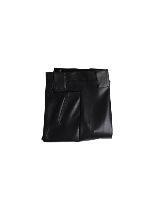 Game Cyberpunk 2077 Johnny Silverhand Keanu Reeves Halloween Cosplay Costume Black Leather Trousers
