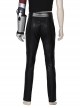Game Cyberpunk 2077 Johnny Silverhand Keanu Reeves Halloween Cosplay Costume Black Leather Trousers