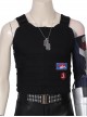 Game Cyberpunk 2077 Johnny Silverhand Keanu Reeves Halloween Cosplay Costume Black Vest