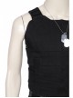 Game Cyberpunk 2077 Johnny Silverhand Keanu Reeves Halloween Cosplay Costume Black Vest