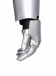 Game Cyberpunk 2077 Johnny Silverhand Keanu Reeves Halloween Cosplay Accessories Silver Glove