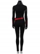 TV Drama Batwoman 2019 Kate Kane Black Battle Suit Halloween Cosplay Costume Black Bodysuit And Scarf