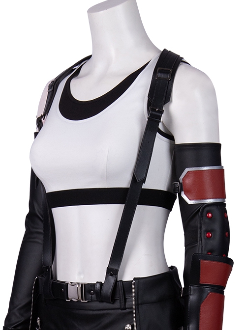 Final Fantasy VII Remake Tifa Lockhart New Version Halloween Cosplay Costume White Vest