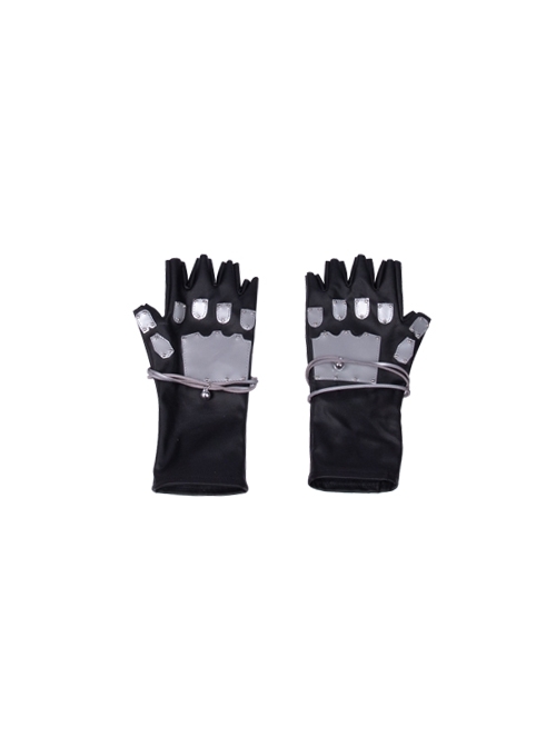 Final Fantasy VII Remake Tifa Lockhart New Version Halloween Cosplay Accessories Black Gloves And Bracelets