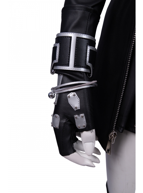 Final Fantasy VII Remake Tifa Lockhart New Version Halloween Cosplay Accessories Black Gloves And Bracelets
