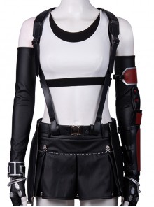 Final Fantasy VII Remake Tifa Lockhart New Version Halloween Cosplay Costume Black Skirt With Back Straps