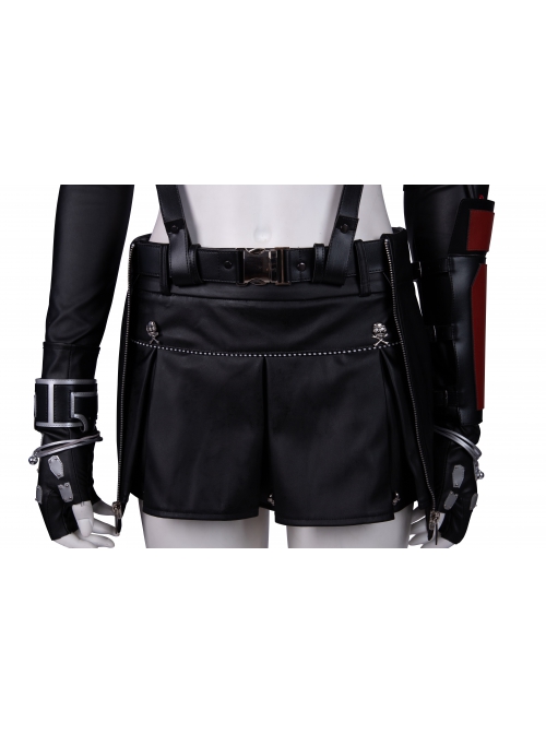 Final Fantasy VII Remake Tifa Lockhart New Version Halloween Cosplay Costume Black Skirt With Back Straps