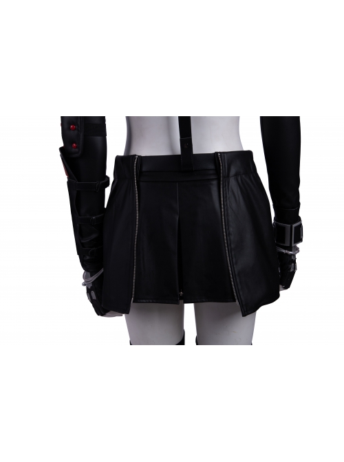 Final Fantasy VII Remake Tifa Lockhart New Version Halloween Cosplay Costume Black Skirt With Back Straps