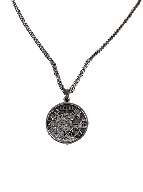 TV Drama The Witcher Gwynbleidd Geralt Of Rivia Halloween Cosplay Accessories Silver Necklace