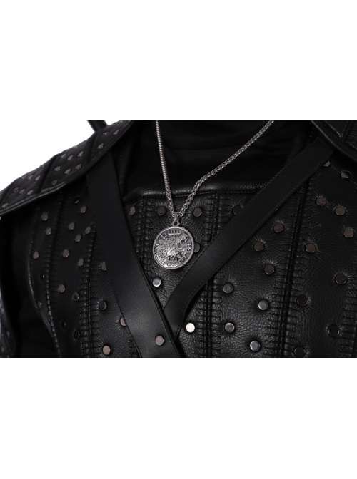TV Drama The Witcher Gwynbleidd Geralt Of Rivia Halloween Cosplay Accessories Silver Necklace