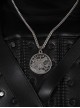 TV Drama The Witcher Gwynbleidd Geralt Of Rivia Halloween Cosplay Accessories Silver Necklace
