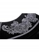 Velvet Splicing Lace Gothic Court Embroidered Lapel Black Cape