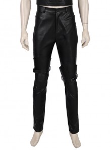 Final Fantasy VII Remake Sephiroth Black Windbreaker Suit Halloween Cosplay Costume Black Trousers