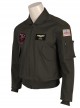 Movie Top Gun Maverick Captain Pete Mitchell Army Green Suit Halloween Cosplay Costume Jacket