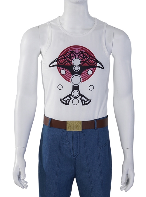 Thor Love And Thunder Thor Odinson Daily Suit Halloween Cosplay Costume White Vest