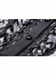 Gothic Black Embroidery Lace Stand Collar Buttons Sexy Short Cape