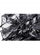 Gothic Black Embroidery Lace Stand Collar Buttons Sexy Short Cape