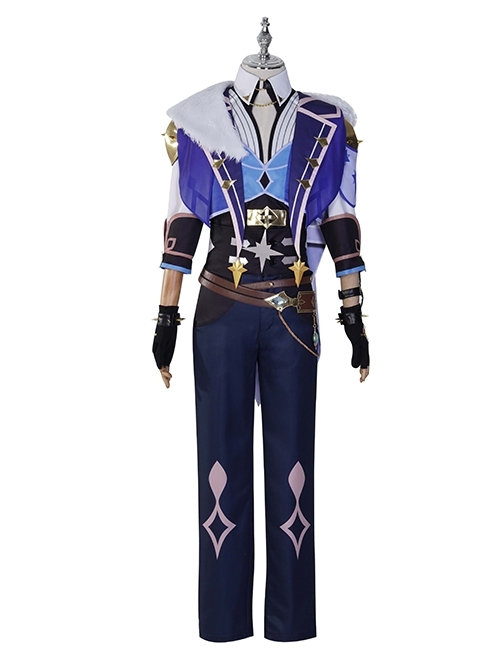 Game Genshin Impact Kaeya Alberch Outfit Halloween Cosplay Costume Full Set