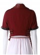 Crisis Core Final Fantasy VII Aerith Gainsborough New Version Halloween Cosplay Costume Red Jacket