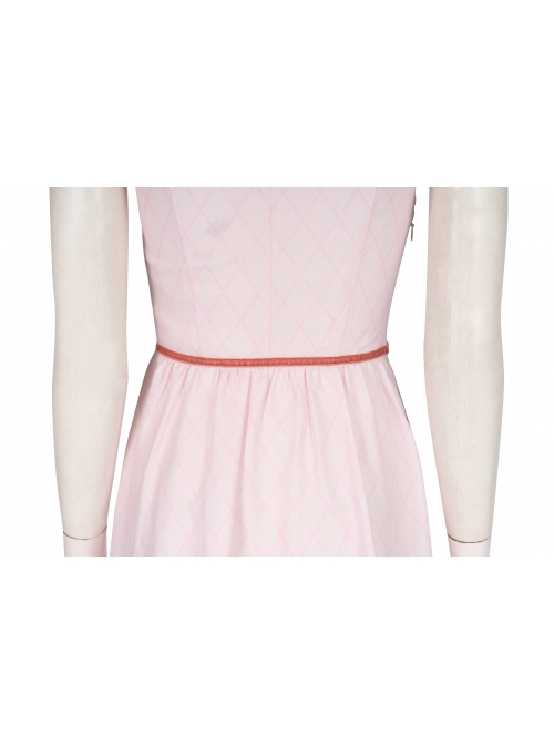 Final Fantasy VII Remake Aerith Gainsborough Halloween Cosplay Costume Dress And Necklace And Bowknot Hair Clip