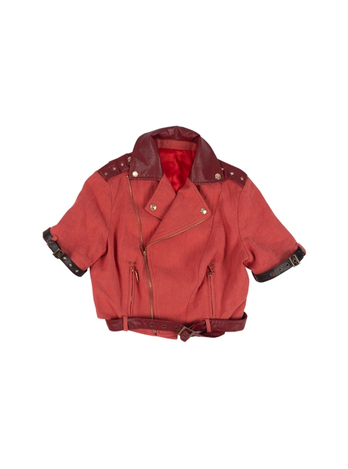 Final Fantasy VII Remake Aerith Gainsborough Halloween Cosplay Costume Red Jacket