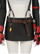 Final Fantasy VII Remake Tifa Lockhart Halloween Cosplay Costume Black Skirt And Small Yellow Duck Ornament