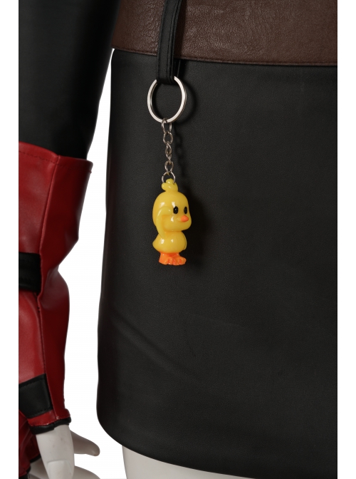 Final Fantasy VII Remake Tifa Lockhart Halloween Cosplay Costume Black Skirt And Small Yellow Duck Ornament