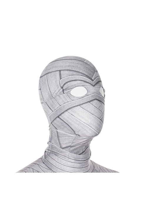TV Drama Moon Knight Marc Spector White Bodysuit Suit Halloween Cosplay Costume Set