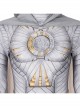 TV Drama Moon Knight Marc Spector White Bodysuit Suit Halloween Cosplay Costume Set