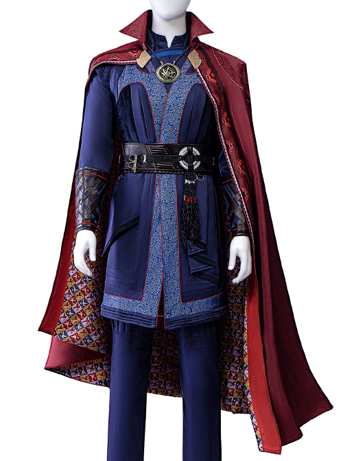 Doctor Strange In The Multiverse Of Madness Stephen Strange New Version Halloween Cosplay Costume Red Cloak