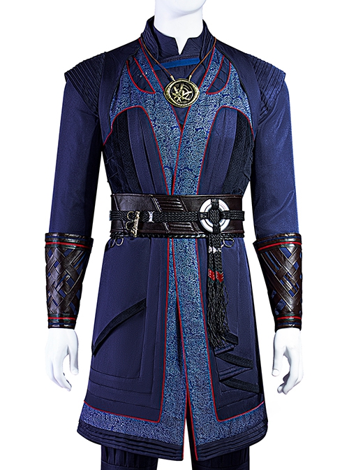 Doctor Strange In The Multiverse Of Madness Stephen Strange New Version Halloween Cosplay Costume Blue Outer Top