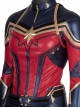 The Avengers 4 Endgame Captain Marvel Carol Danvers Halloween Cosplay Costume Red Vest
