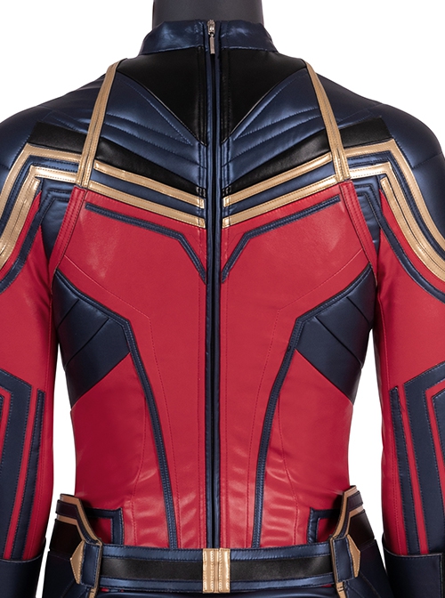 The Avengers 4 Endgame Captain Marvel Carol Danvers Halloween Cosplay Costume Red Vest